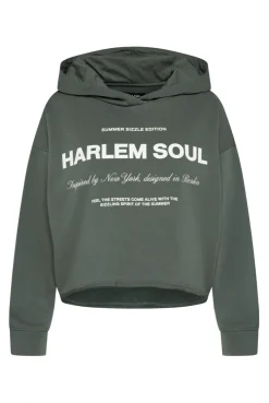 KE-LIS Cropped Hoodie dark green