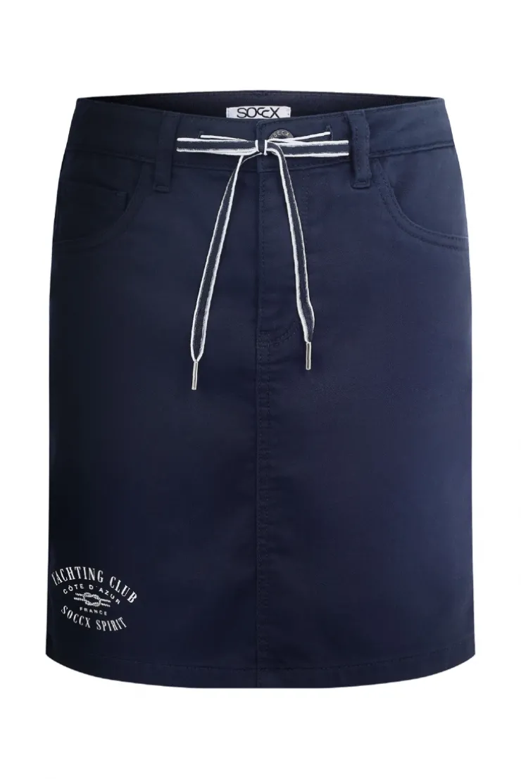 Kurzer Jeansrock AN:NE mit Print blue navy