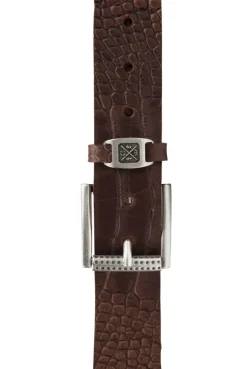 Ledergürtel im Used Look dark brown