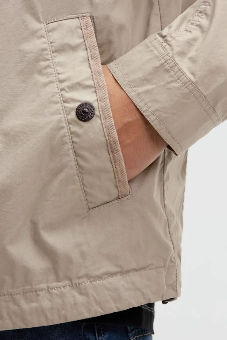 Leichte Kurzjacke im Utility-Stil mit Paper-Coating sand