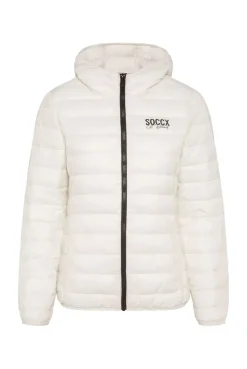 Leichte Steppjacke mit Kapuze kitt