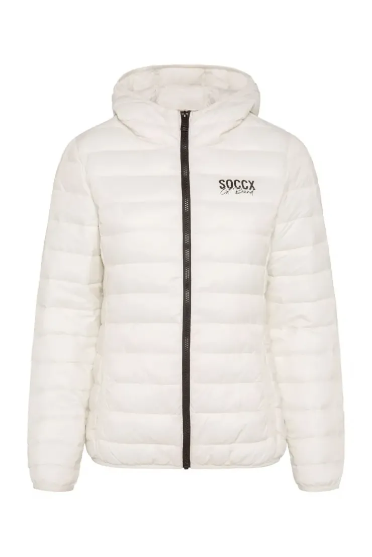 Leichte Steppjacke mit Kapuze kitt