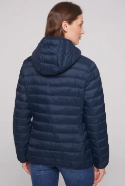Leichte Steppjacke mit Kapuze blue navy