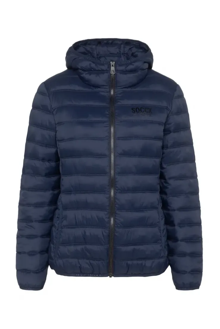 Leichte Steppjacke mit Kapuze blue navy