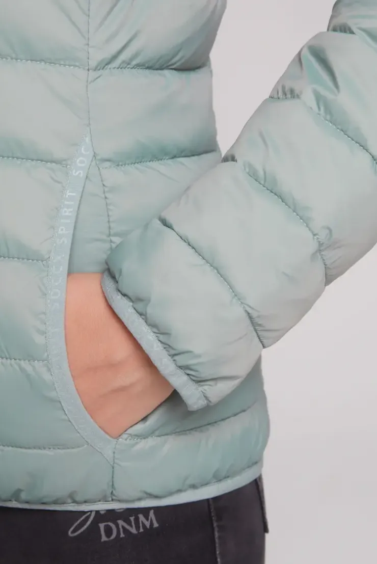 Leichte Steppjacke mit Kapuze frosted lake