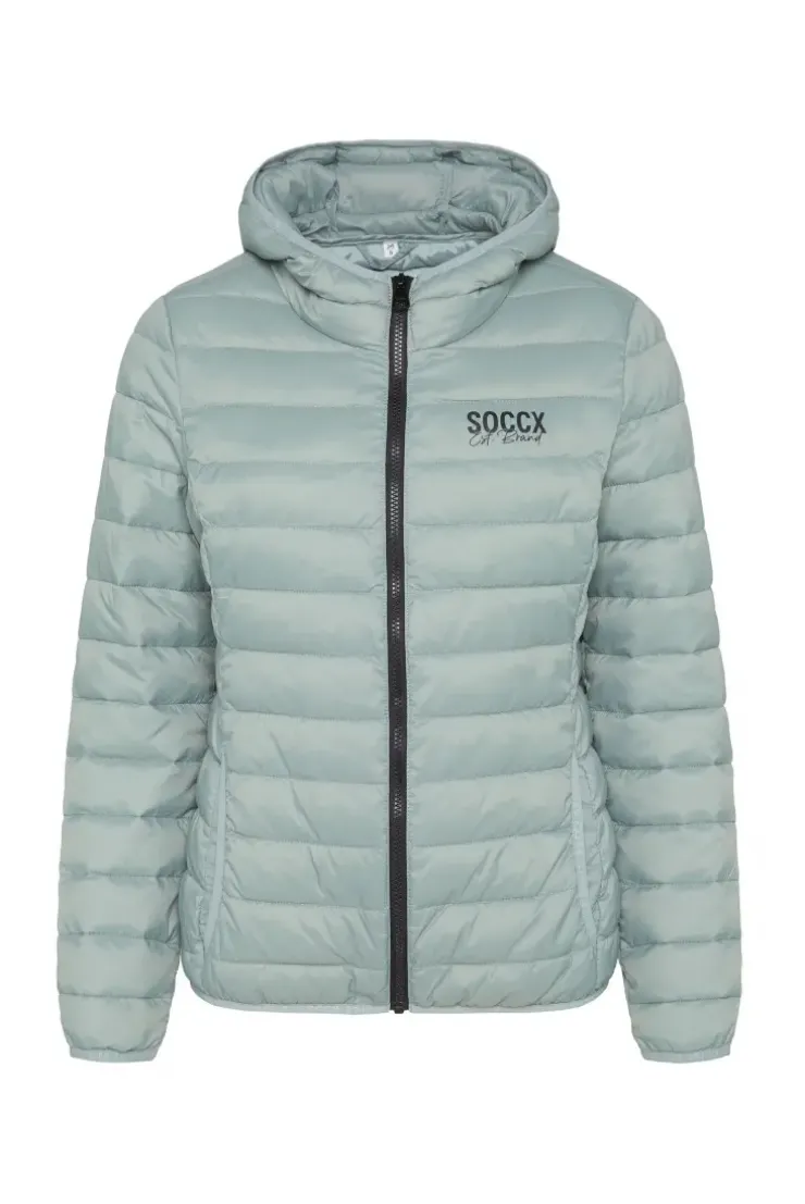 Leichte Steppjacke mit Kapuze frosted lake