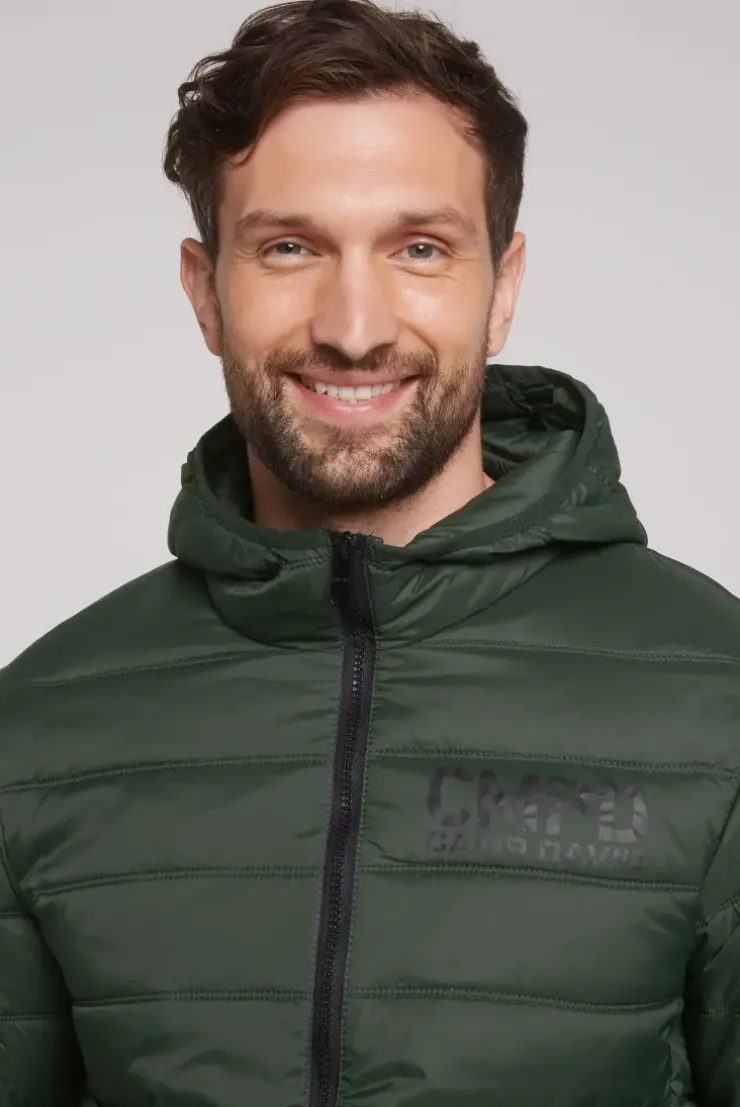 Leichte Steppjacke mit Kapuze khale green