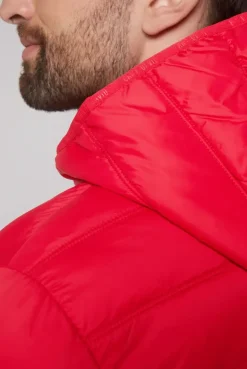 Leichte Steppjacke mit Kapuze royal red