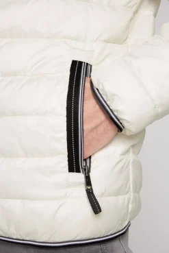 Leichte Steppjacke mit Logo Prints und Tapes kitt