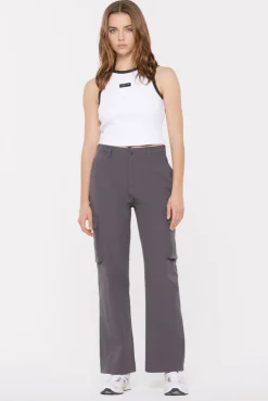 LI-SA Cropped Rib Top opticwhite