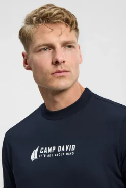 Longsleeve mit Rücken-Artwork blue navy