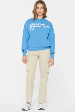 LU-NA Sweatshirt Printed electro blue