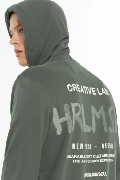 MAD-RID Hoodie Jacket Printed dark green