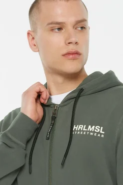 MAD-RID Hoodie Jacket Printed dark green