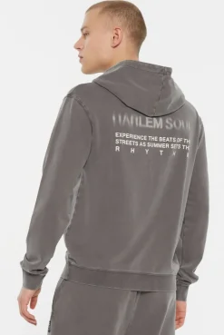 MON-TEL Hoodie printed asphalt