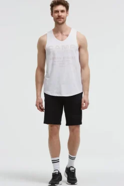 Muskelshirt mit Label Prints opticwhite