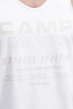 Muskelshirt mit Label Prints opticwhite