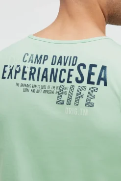 Muskelshirt mit Logo Prints light mint