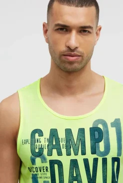 Muskelshirt mit Logo Prints neon lime