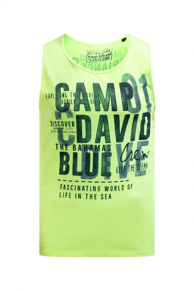 Muskelshirt mit Logo Prints neon lime