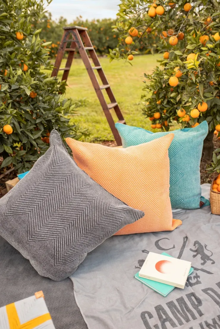 Outdoor Jacquard Kissenbezug cool green