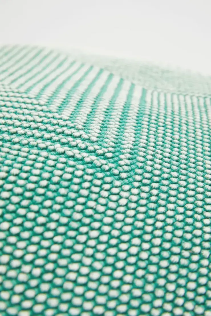 Outdoor Jacquard Kissenbezug cool green