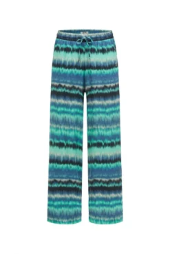 Palazzohose mit All Over Print soft azure | S