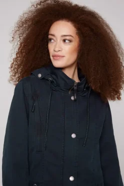Parka mit Kapuze und Rücken-Artwork horizon navy