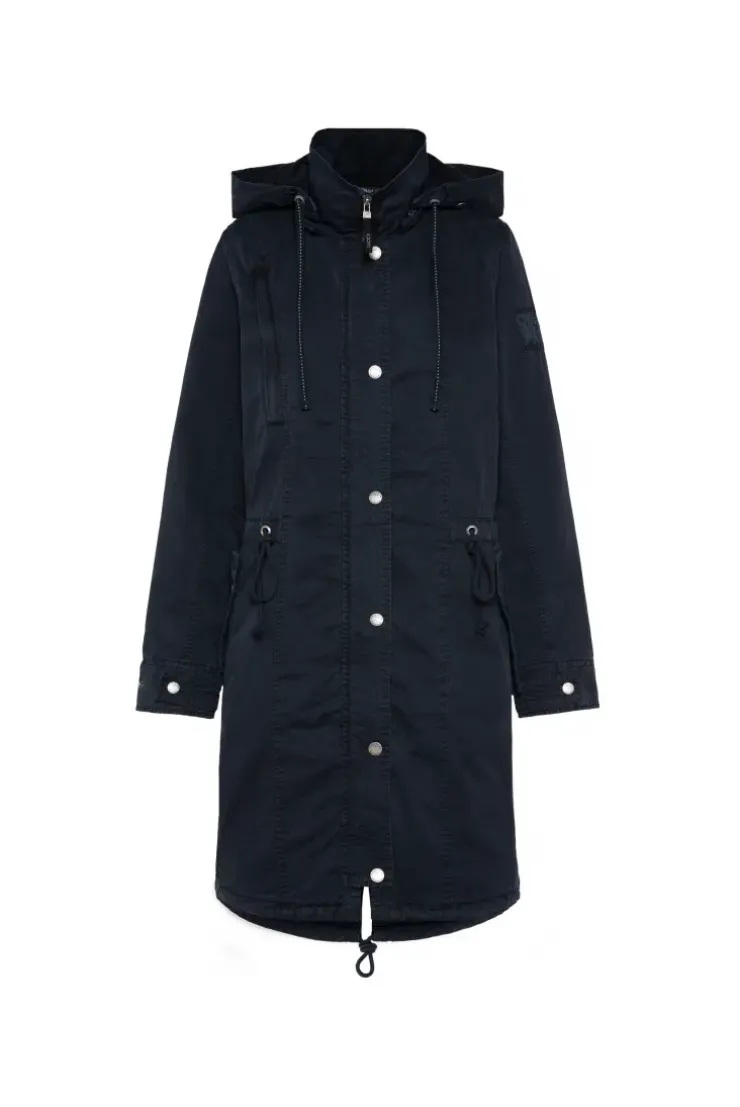 Parka mit Kapuze und Rücken-Artwork horizon navy