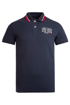 Pikee-Polo mit Logo-Stickerei blue navy | S