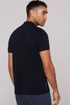 Poloshirt Kurzarm aus Pikee blue navy | S
