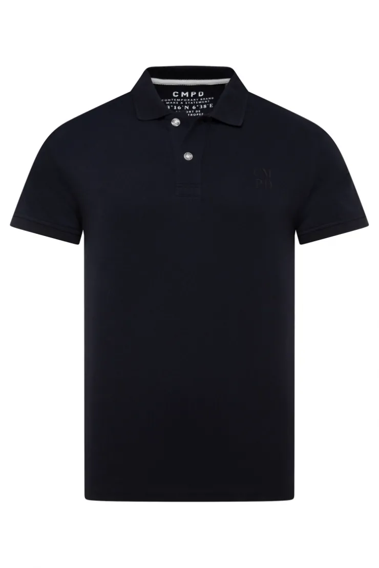 Poloshirt Kurzarm aus Pikee blue navy | S