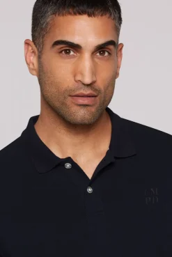 Poloshirt Kurzarm aus Pikee blue navy | S
