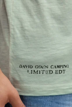 Poloshirt mit Vintage Prints faded mint