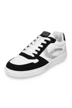 Retro Sneaker mit Artwork an der Seite black