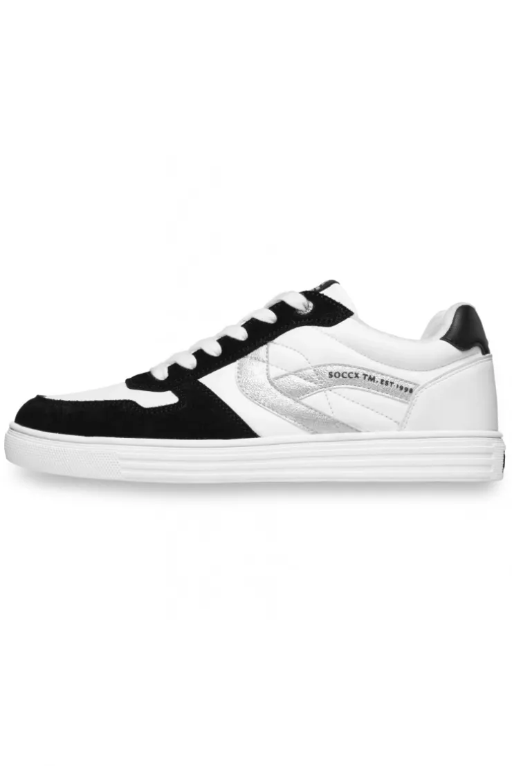 Retro Sneaker mit Artwork an der Seite black