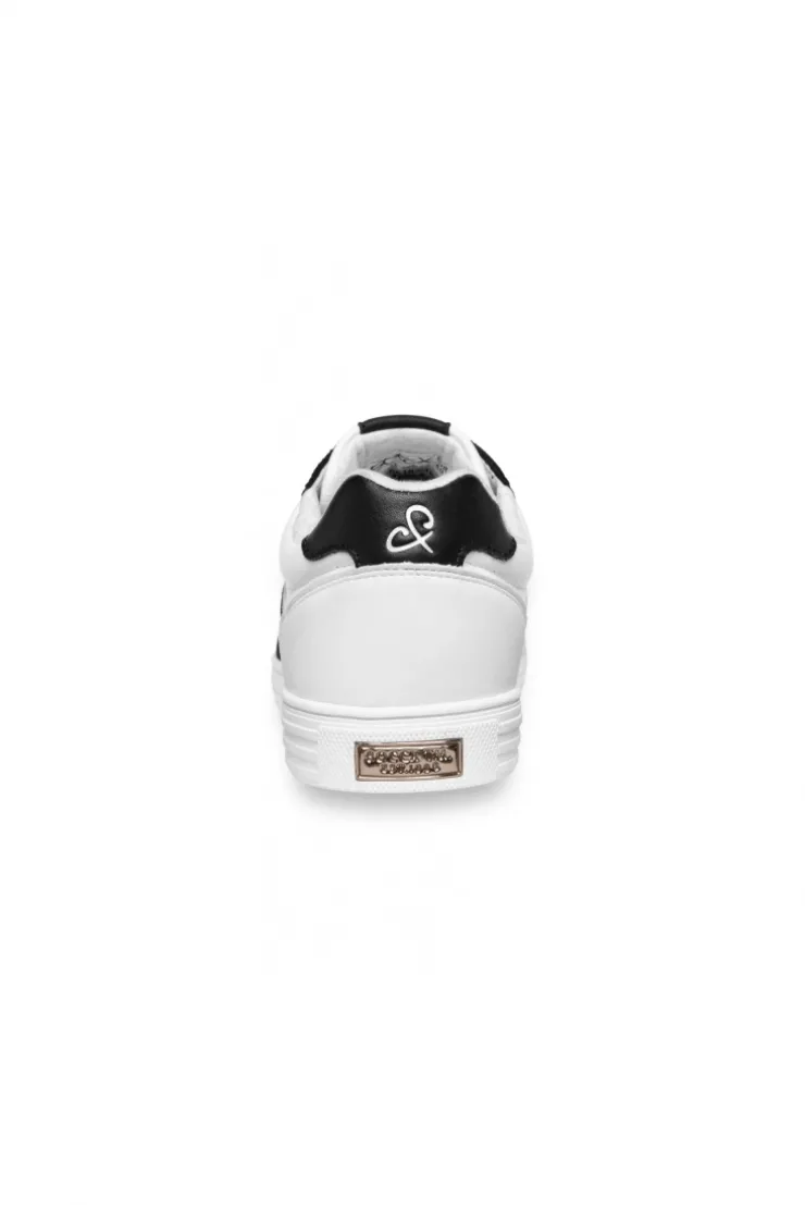 Retro Sneaker mit Artwork an der Seite black