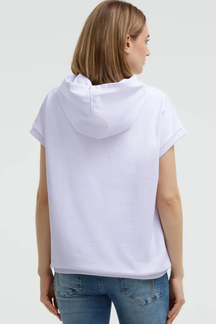 Ärmelloser-Hoodie mit All Over Print opticwhite