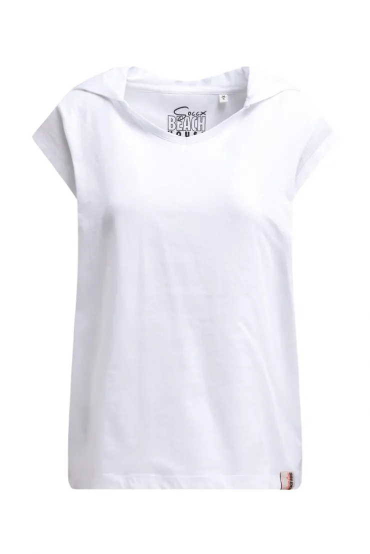 Ärmelloses Hoodie-Shirt mit Rückenprint opticwhite