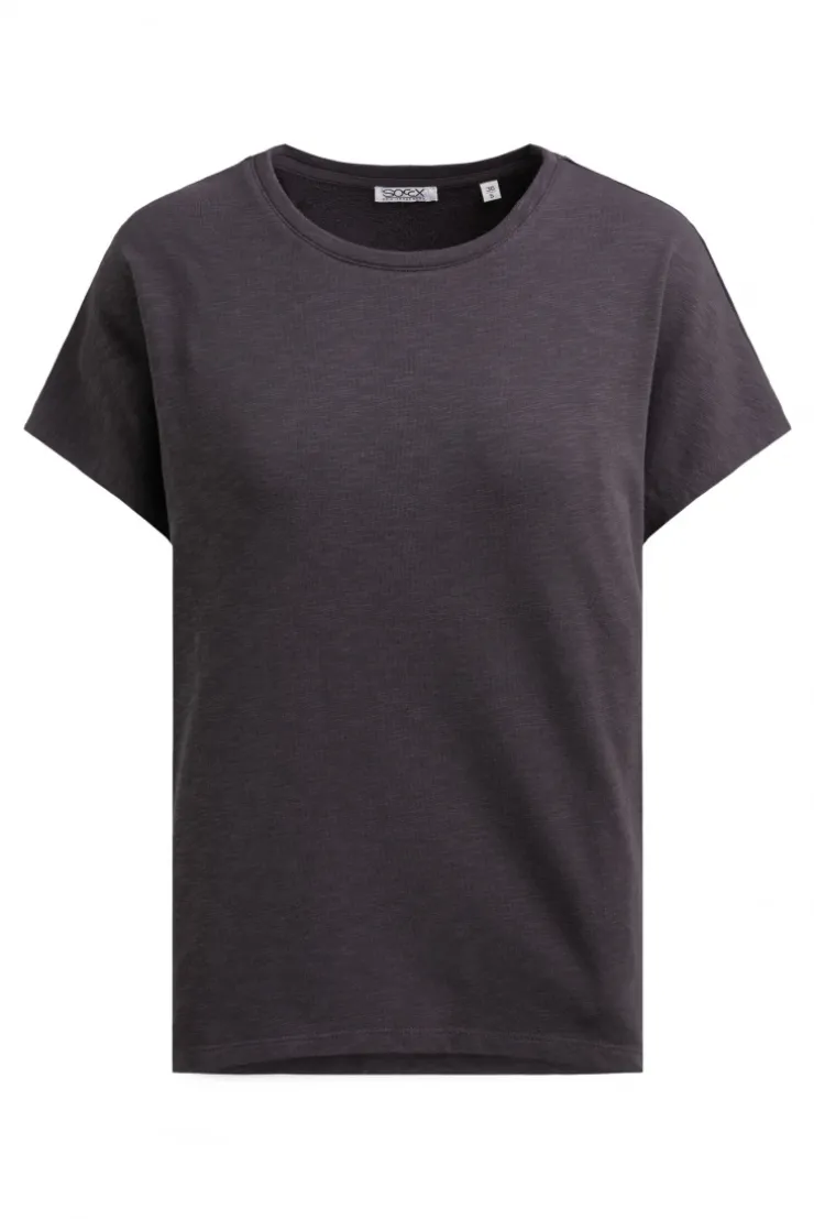 Ärmelloses Oversized Shirt mit Label Print charcoal mist | S