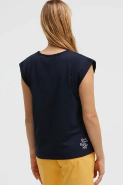 Ärmelloses Shirt mit Logo Prints blue navy