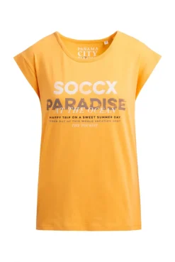 Ärmelloses Shirt mit Logo Prints fresh mango