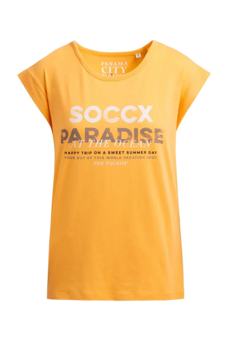 Ärmelloses Shirt mit Logo Prints fresh mango