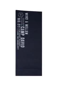 Schal aus Jersey mit Label Print blue navy