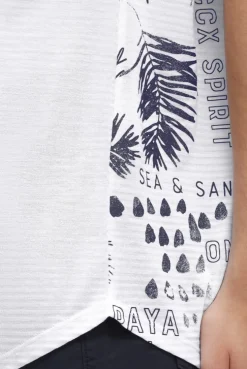 Shirt mit All Over Print auf dem Rücken opticwhite