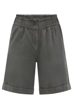 Shorts aus Leinen-Mix cool khaki