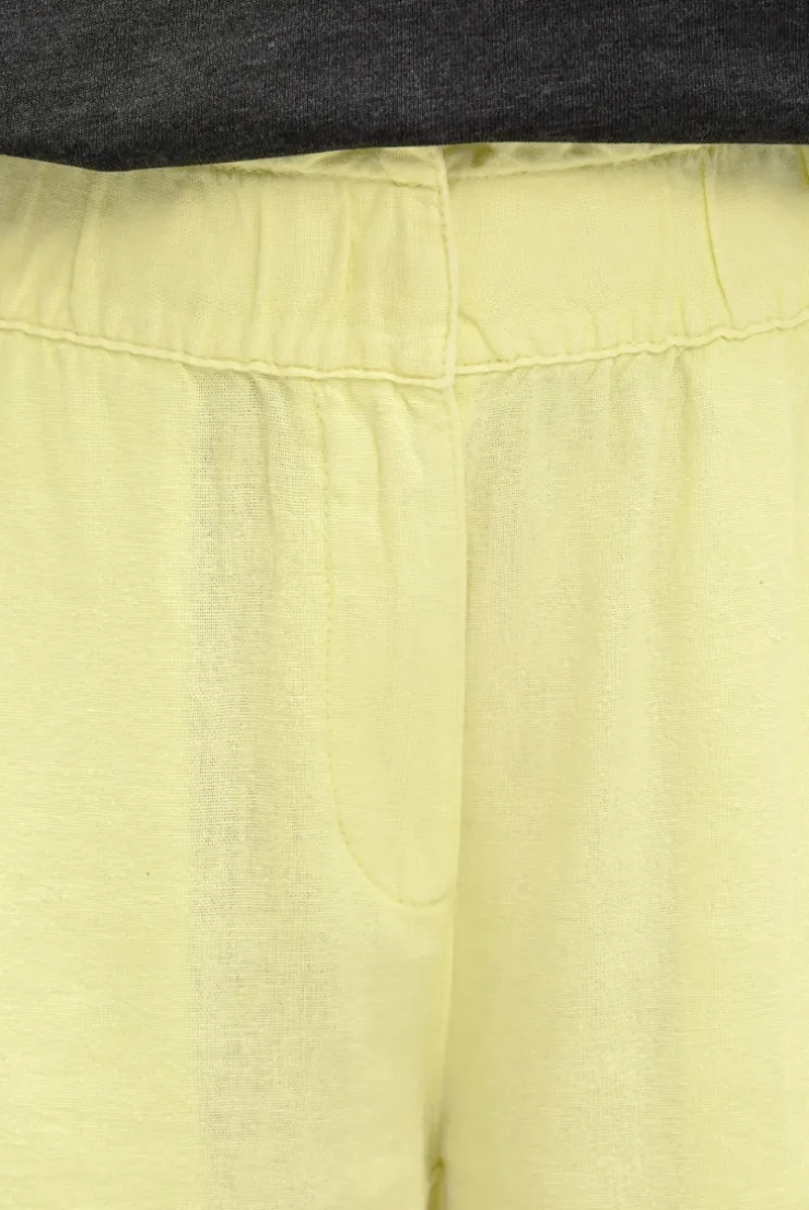 Shorts aus Leinen-Mix vivid lemon