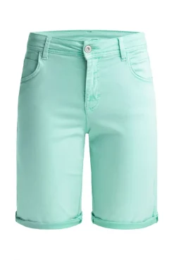 Shorts mit Turn-Up-Saum fresh mint