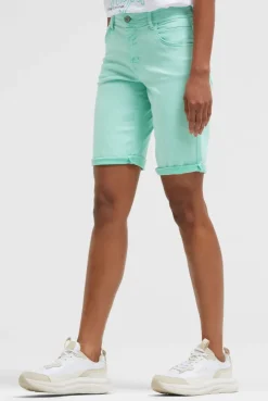 Shorts mit Turn-Up-Saum fresh mint