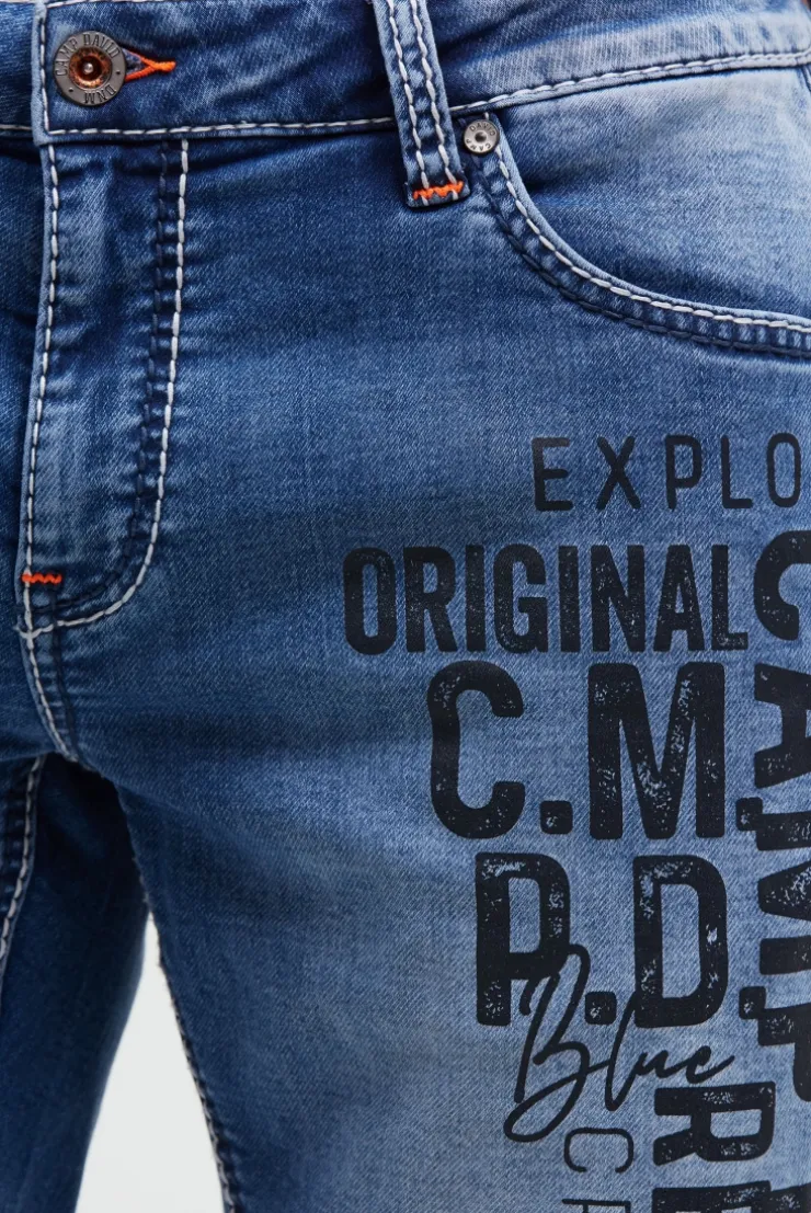 Skater Jeans CO:NO Comfort Fit mid blue jogg